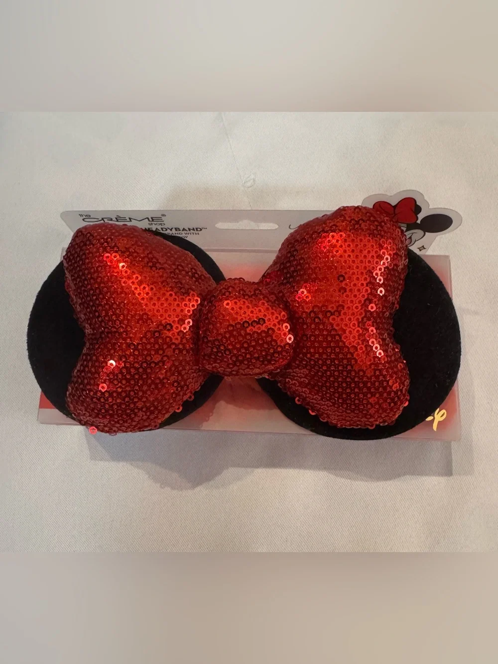 Minnie Mouse Bow The Creme Shop | Disney: 3D Teddy Headband In 